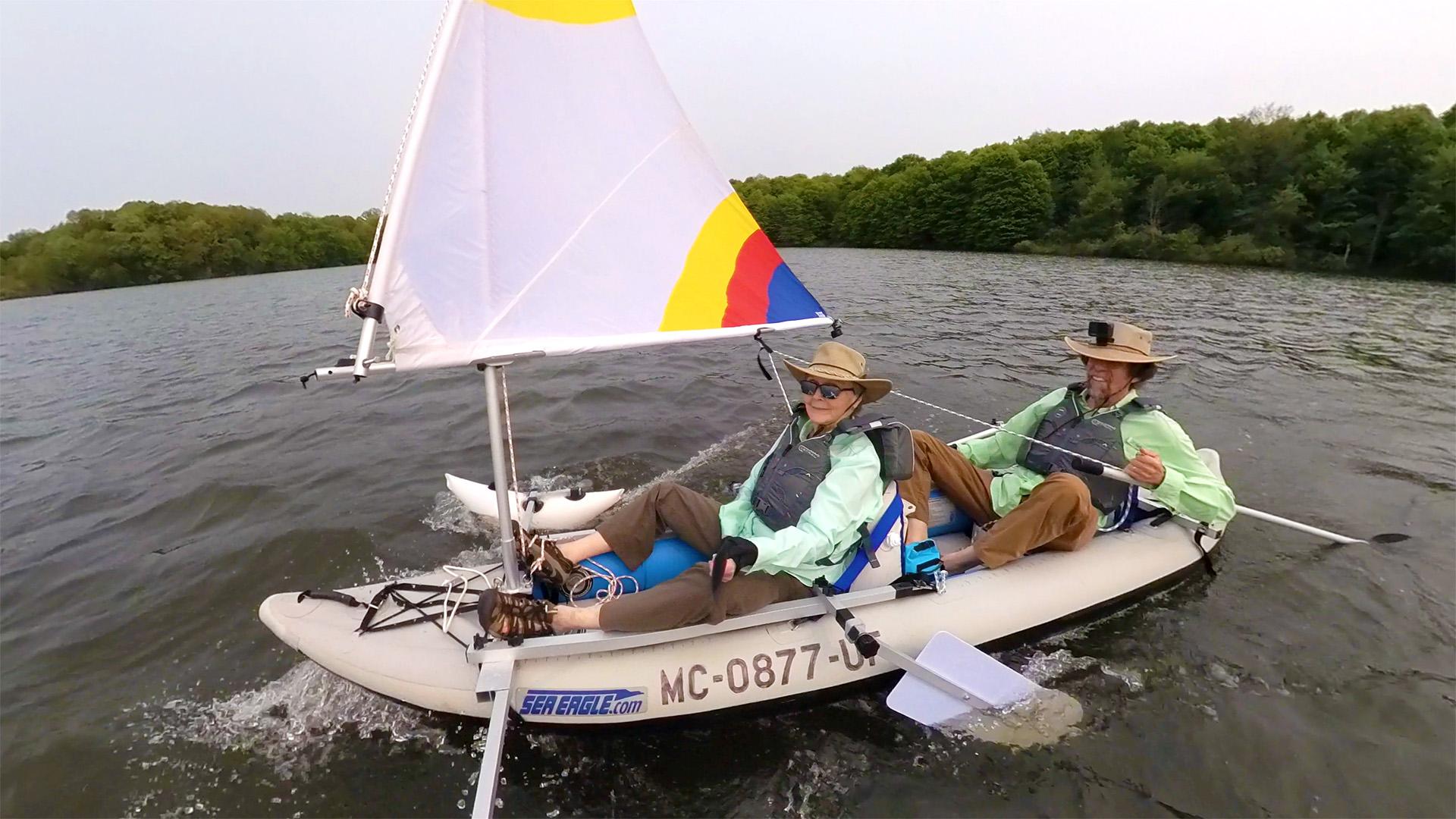 How to Turn an Inflatable Kayak into a Sailboat